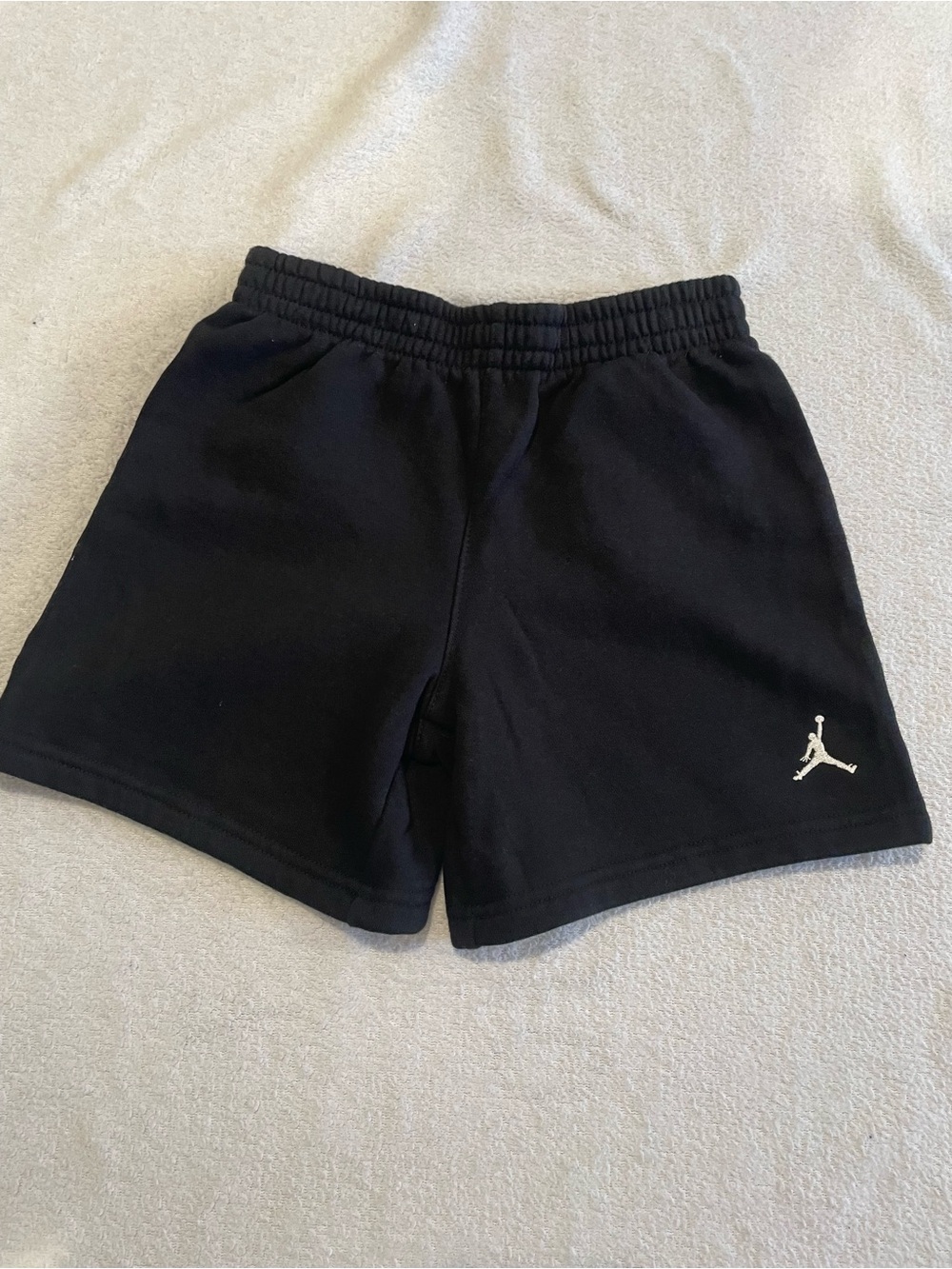 Jordan Black Shorts with White Jumpman Logo
